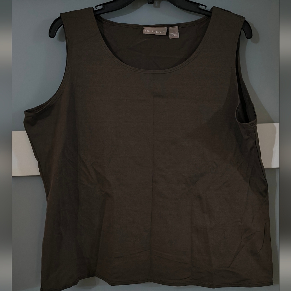 Elegant Chocolate Brown Tank Top